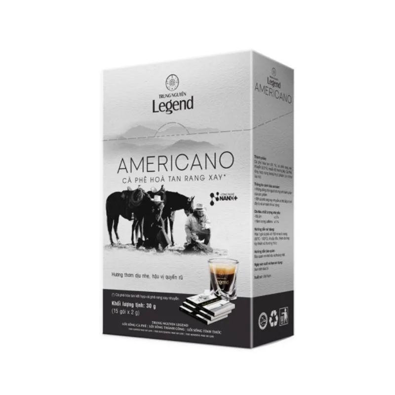 Cà phê Legend Americano - Hộp 15 gói