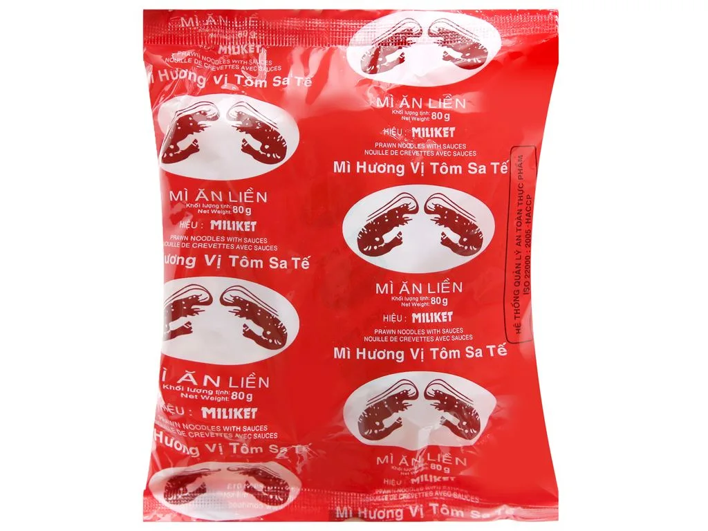 Mì kiếng vị tôm sa tế 80g x30